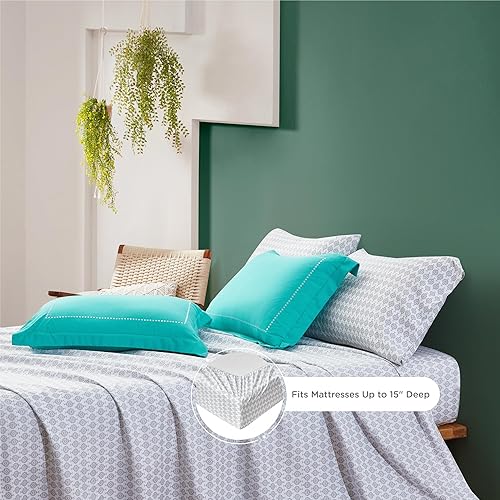 Miniatura 6 de Degree of Comfort - Juego de edredón tamaño individual, en bolsa, juego de microfibra con bolsillos laterales, almohadas decorativas a juego, 6