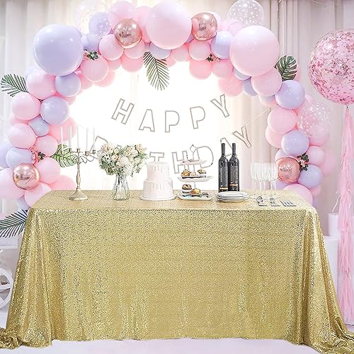 Miniatura 2 de Mantel rectangular de lentejuelas de 50 x 80 pulgadas con purpurina para fiesta de cumpleaños, boda, mesa de baby shower, decoración de banquetes,