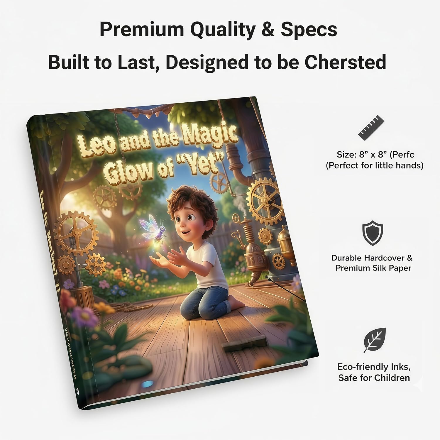 YaGee Personalized Children's Growth Mindset Storybook: Custom Name & Character - Interactive Educational Gift for Kids Ages 2-12 to Build Resilience, Grit, and the Power of "Yet"
