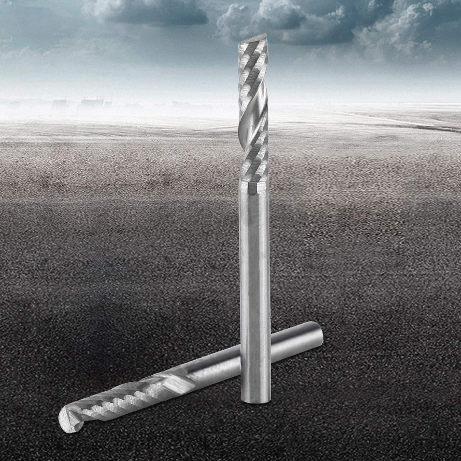 10 sztuk frezy spiralne z w?gliku wolframu, 4 mm diamentowe frezy do ci?cia akrylu, PCW, MDF i innych mi?kkich materia?¨®w