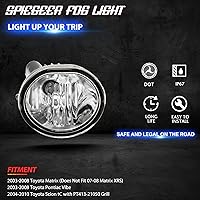 Vista 3 de Conjunto de luces antiniebla para Toyota Matrix 2003 2004 2005 2006 2007 2008 Kit de repuesto para 2003-2008 Pontiac Vibe 2004-2009 2010 Scion TC