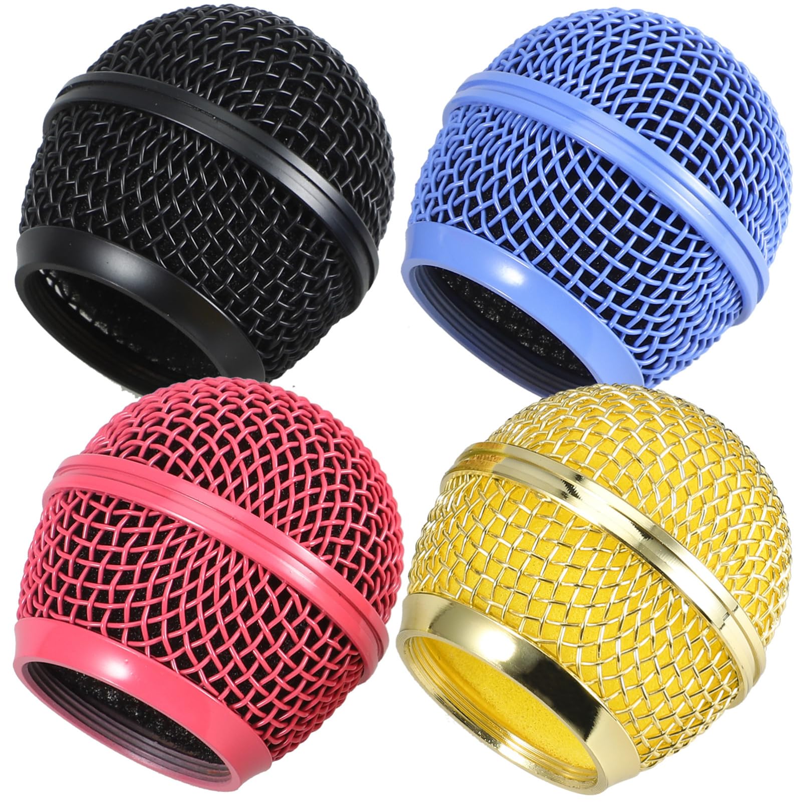 ibasenice 16piezas Reemplazo De Rejilla Para Micrófono Cubierta De De Bola Para Micrófono Accesorios