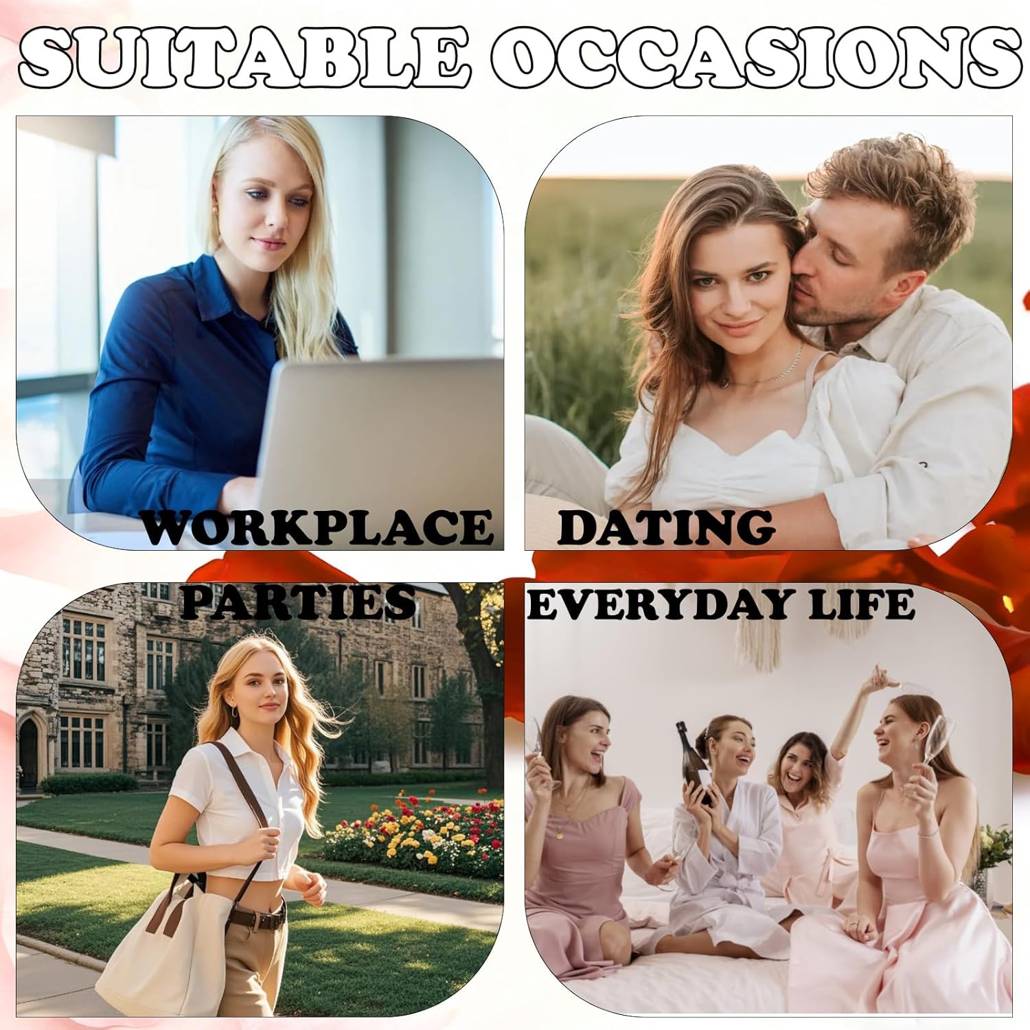 JPM Women’s Perfume, Eau de Parfum With Rose, Floral, Fruity Fresh, Sweet - Long-Lasting Fragrance for Women, Paraben Free, Vegan, Clean Ingredients, 1.69 Ounce / 50 ml - Image 6