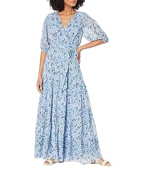Amazon.com: Ted Baker Blakeli Maxi Dress Blue 0 (US 2