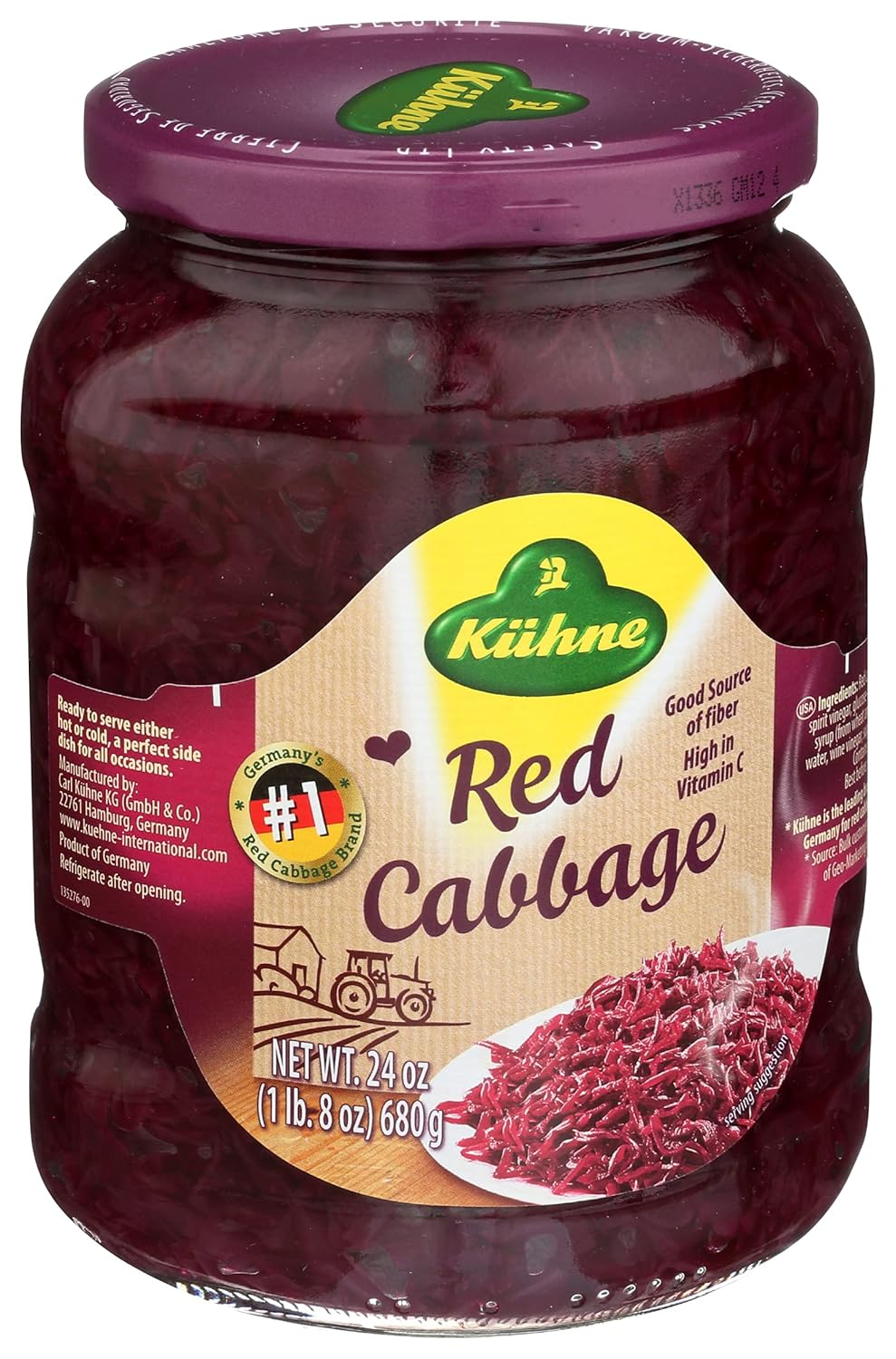 Kuhne Cabbage Red, 24 Oz (Pack of 2)
