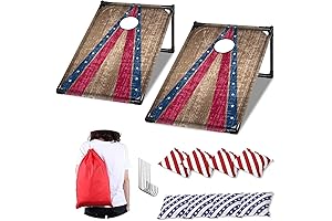 NZQXJXZ Portable Cornhole Board Game Set: Unleash the Ultimate Tailgating Extravaganza