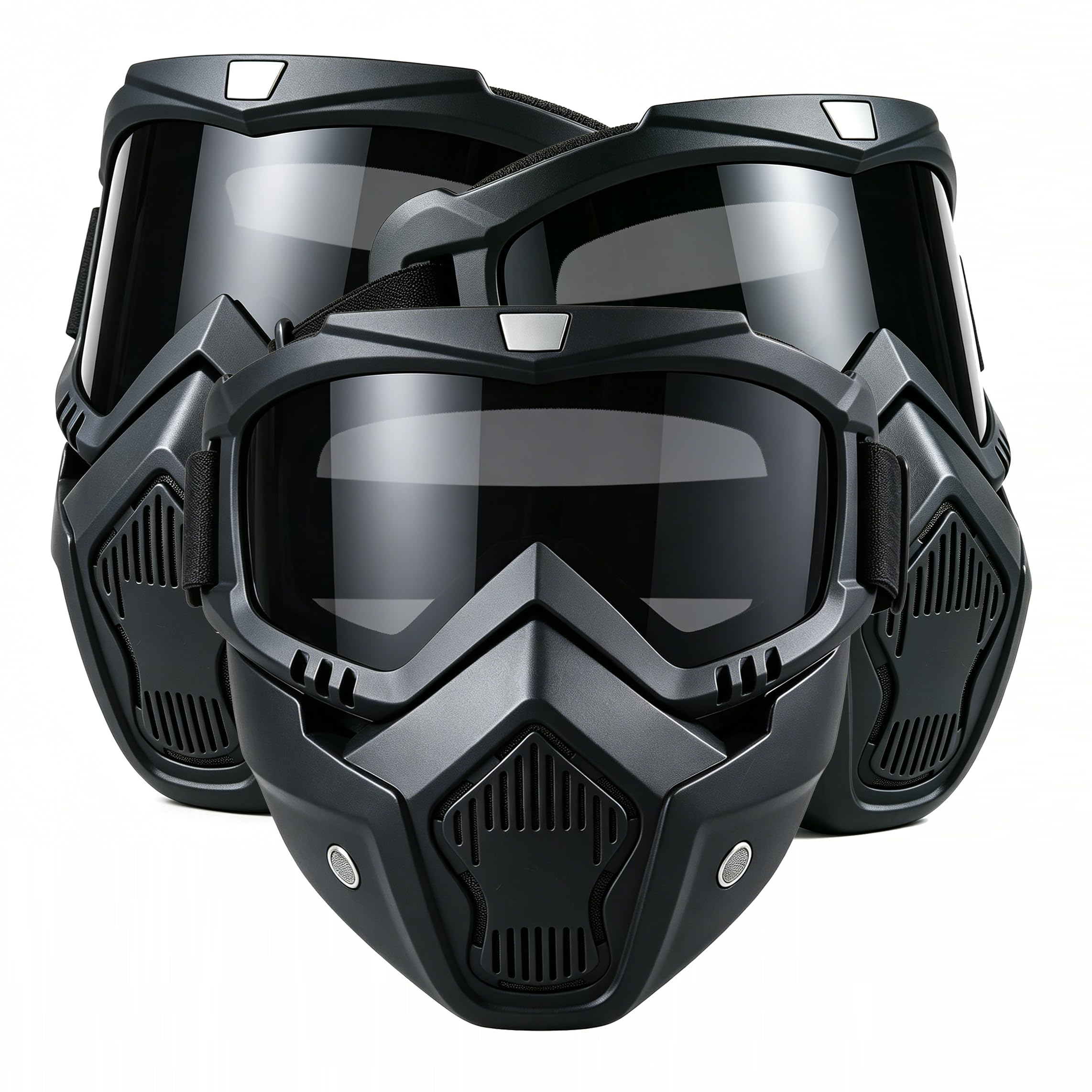 Motorcycle Face Mask Full Face,Dirt Bike Goggles Motocross, ATV, Offroad, Riding Racing Goggles for Men Women
