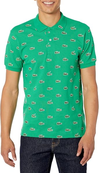 Lacoste Mens Classic Fit Multi Croc Original L.12.12 Polo Shirt