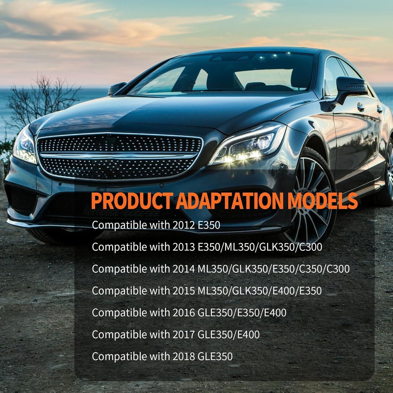 2219055600 Engine Coolant Temp Sensor Compatible with C300/C350 (2013-2014) GLK350/ML350 (2013-2015) GLE350 (2016-2018) E350 (2012-2016) E400 (2015-2017) Direct Replacement for A2219055600