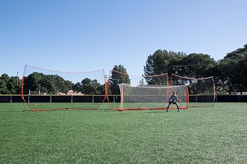 Miniatura 8 de Bownet Red de entrenamiento del marco de acero de la meta del balonmano del equipo los 6.6 ft x 9.8 ft x 3.3 ft incluyendo el bolso