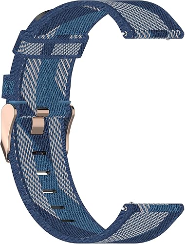 Miniatura 4 de Senter Correas de reloj de nailon suave y rápido para hombres y mujeres, correa de reloj de nailon suave compatible con reloj Honor GS3i Smart Watch