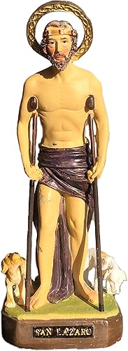 Estatua de San Lázaro 8 pulgadas San Lázaro San Lázaro Figura Religiosa Nuevo