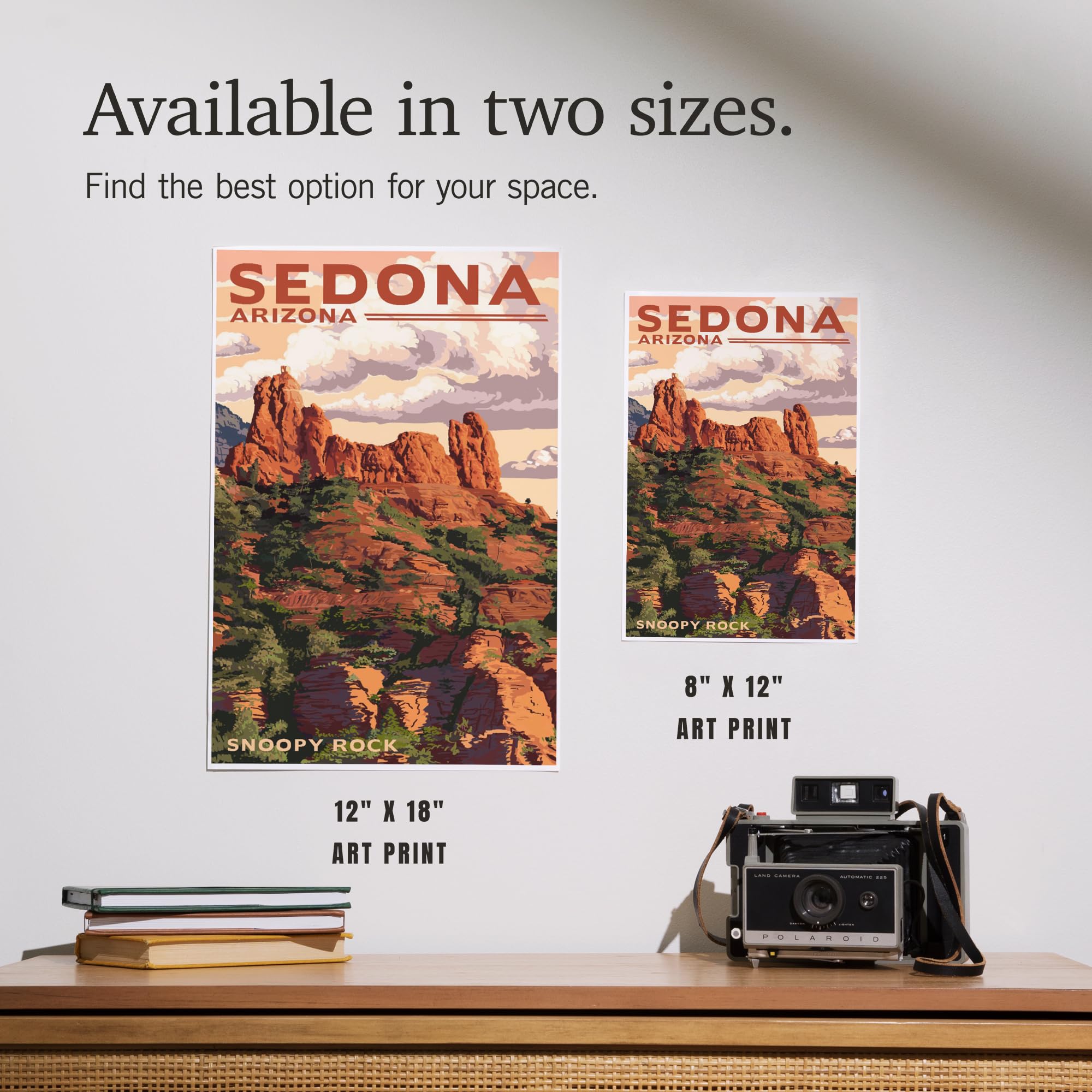 Amazon.com: Lantern Press Sedona, Arizona, Snoopy Rock, 8x12 Inch