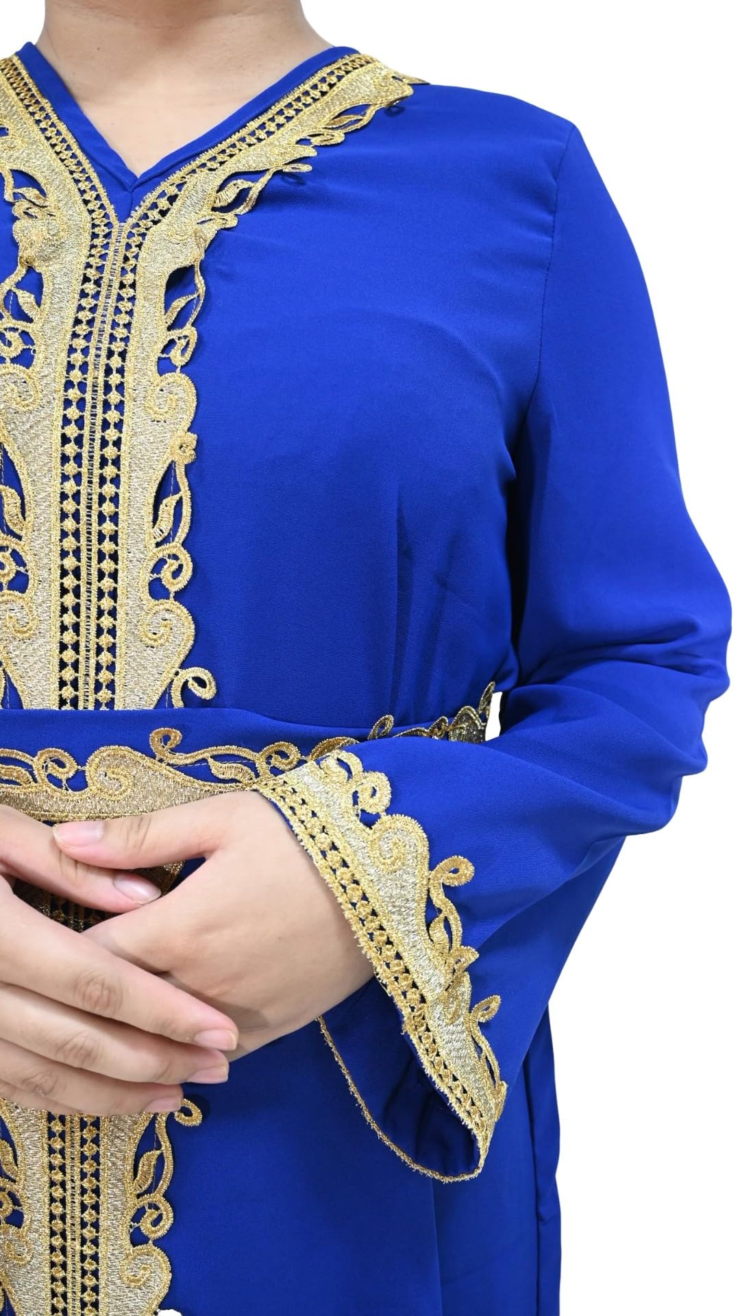 Royal Blue Djellaba Dla Kobiet