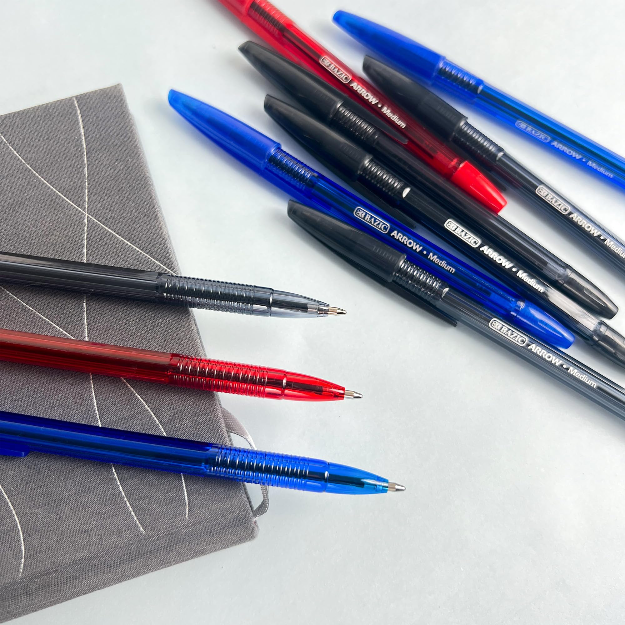 Amazon.com : BAZIC PRODUCTS Arrow Ink Stick Ballpoint Pens, 1.0 mm