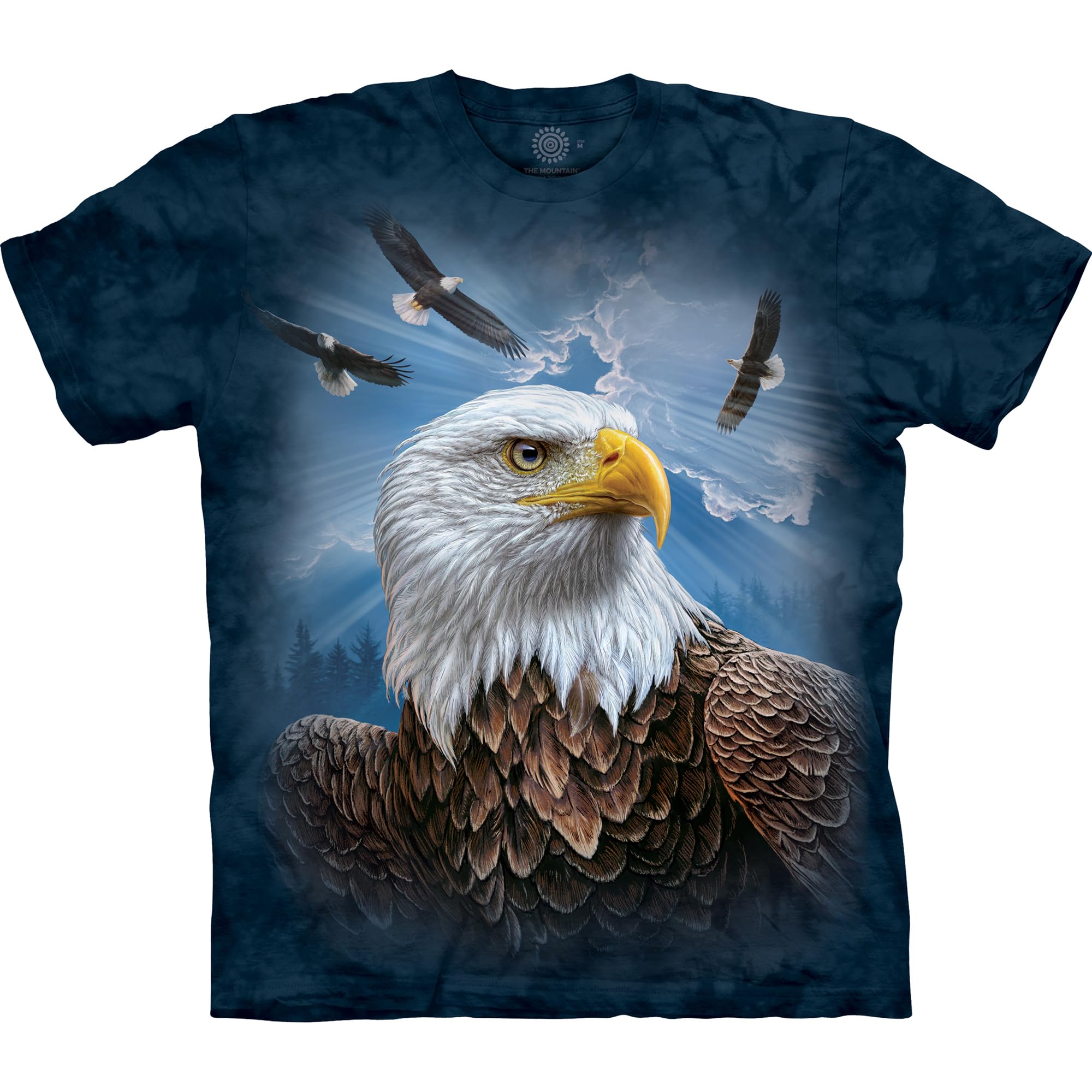 The Mountain Guardian Eagle T-Shirt, Blue, XXXXXL