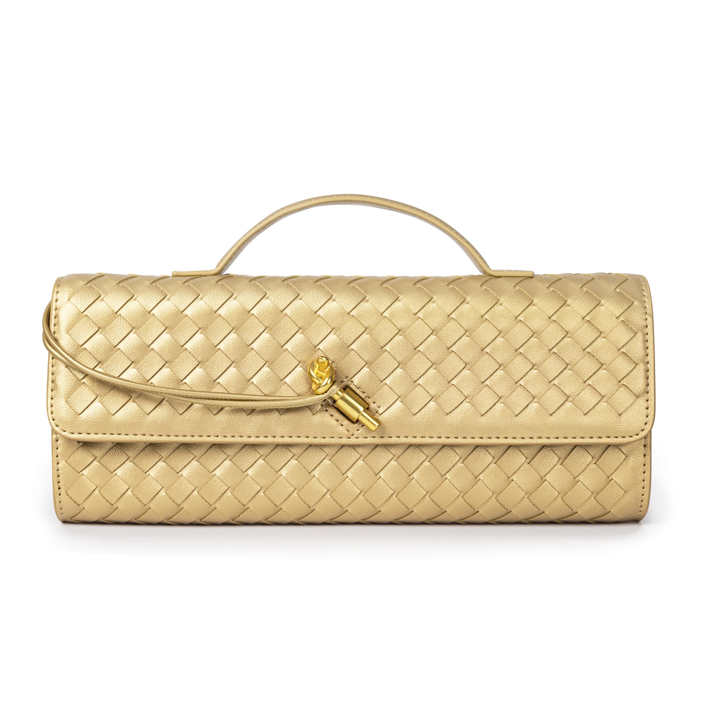 Joryin Woven Vegan Leather Clutch