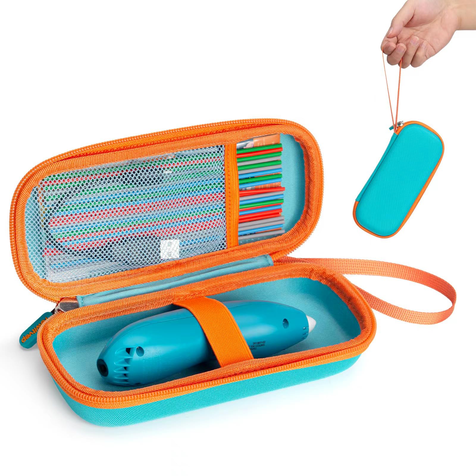 Case for 3Doodler Start+ Essentials(2023-2025) for 3D Pen Set for Boys & Girls, Art Activity Set Storage Organizer for Educational STEM Toy Holder