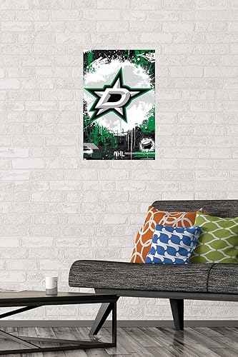 Miniatura 2 de Trends International NHL Dallas Stars - Póster de pared con logotipo Maximalist 23, 14.72 x 22.37 pulgadas, paquete de póster y montaje prémium