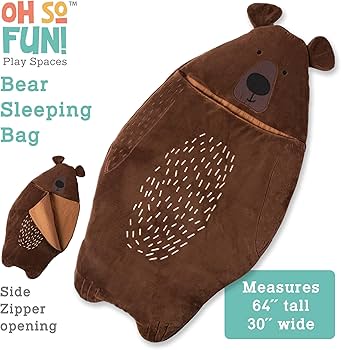 Amazon.com : Oh So Fun! Bear Sleeping Bag – Kids' Sleeping Bags