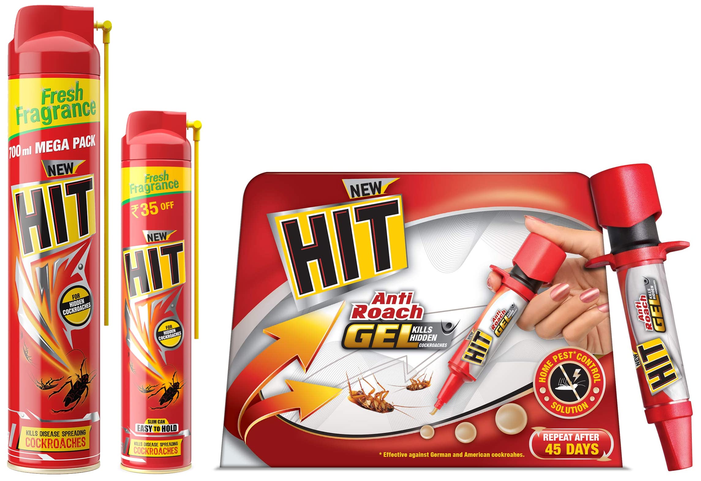 Buy HIT Anti Roach Gel Cockroach Killer (20g)&HIT Crawling Insect