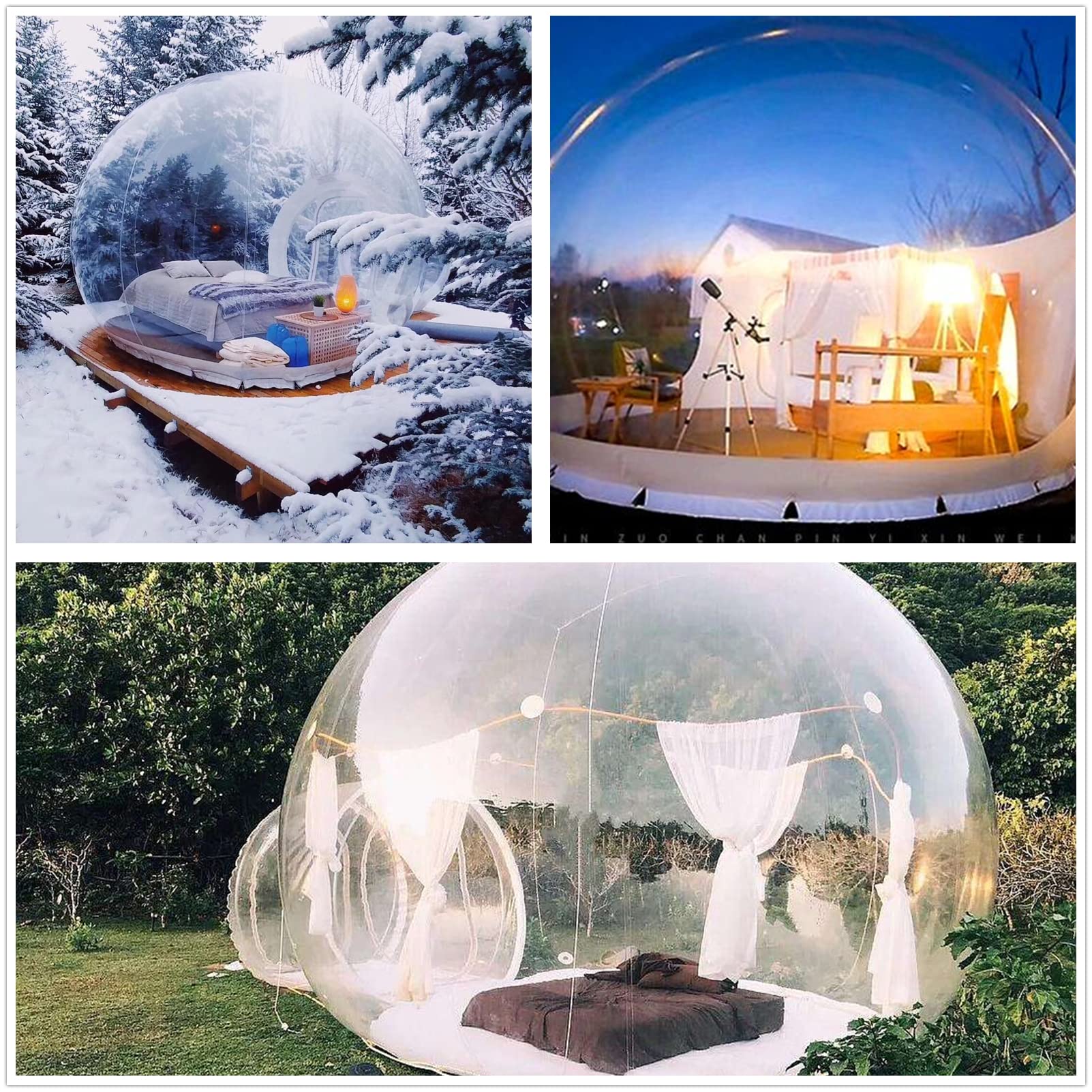 Buy Inflatable Bubble Camping Tent 10ft Commercial Grade Outdoor Clear