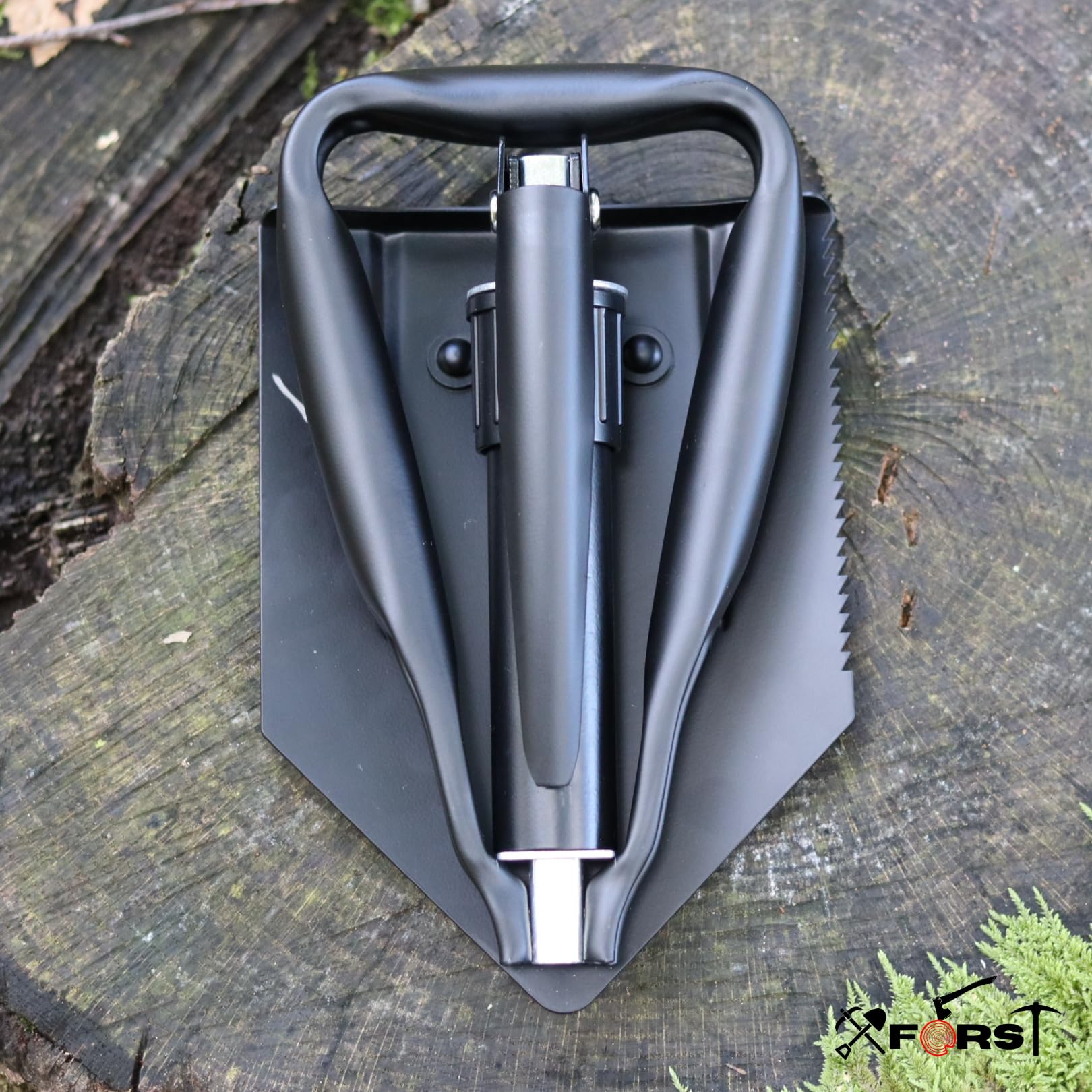 Set Xforst: Pala Pieghevole KS1 & Mini Piccone PF400 – Set Indispensabile per Giardinaggio, Campeggio e Sopravvivenza