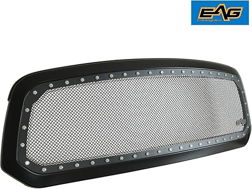 Miniatura 8 de Rejilla de alambre de acero inoxidable con remaches de EAG para 2013-2017 Dodge Ram 1500