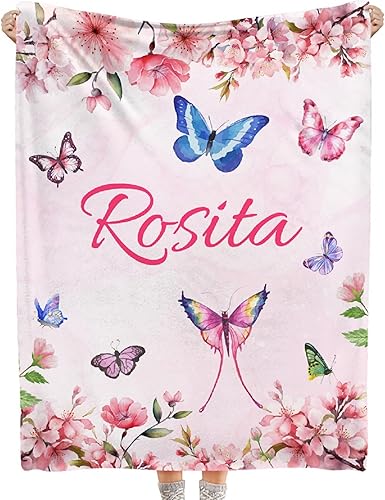 Miniatura 9 de Manta Bohu de mariposa y luna, gran regalo de mariposa para niños y niñas, amantes de las mariposas, hermoso patrón de luna y mariposa, súper suave,