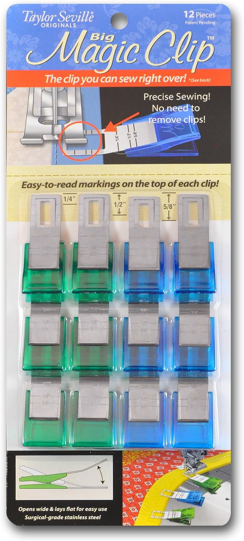 Taylor Seville 12 Piece Magic Clip Big