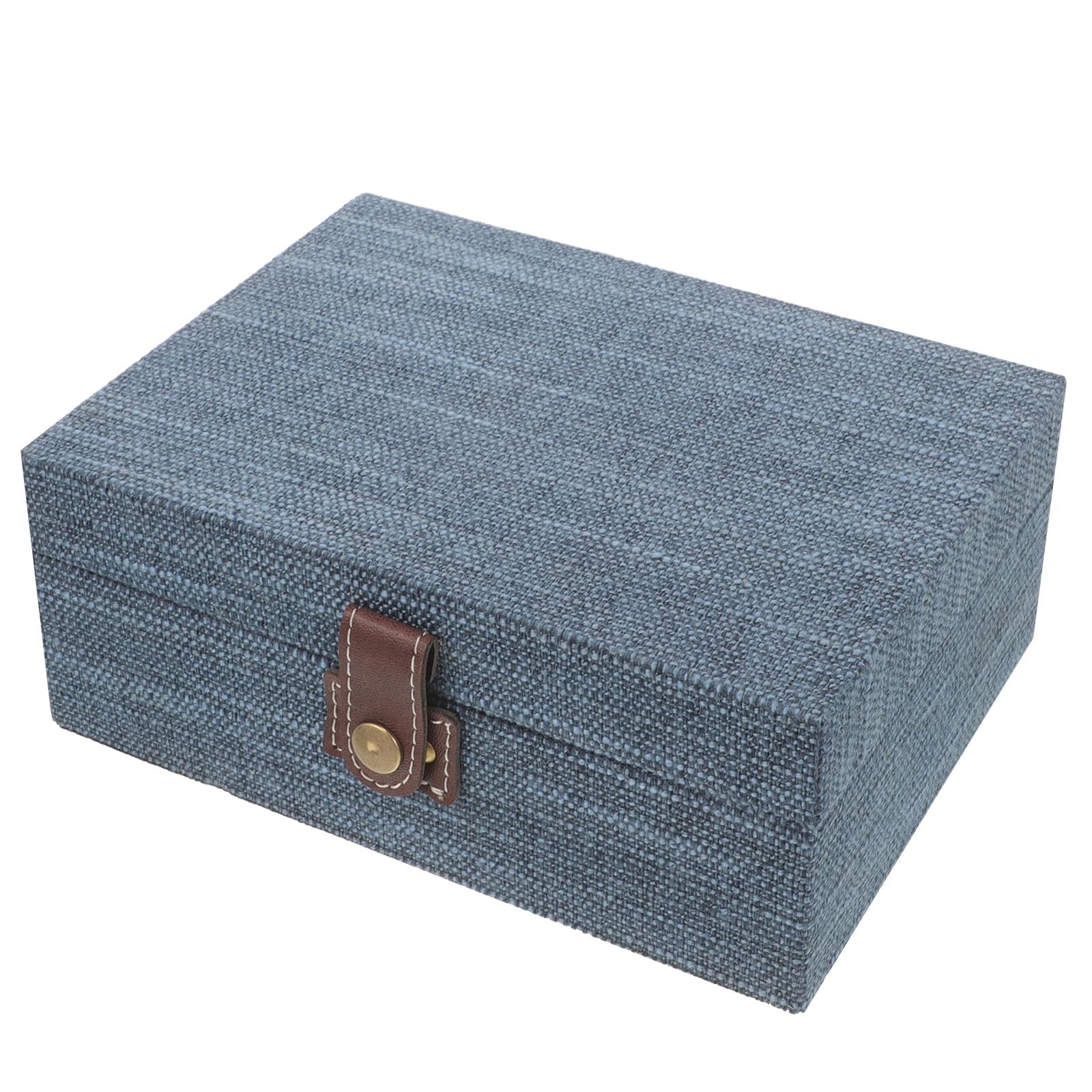 Coffret à bijoux rétro bleu profond en bois le cadeau idéal