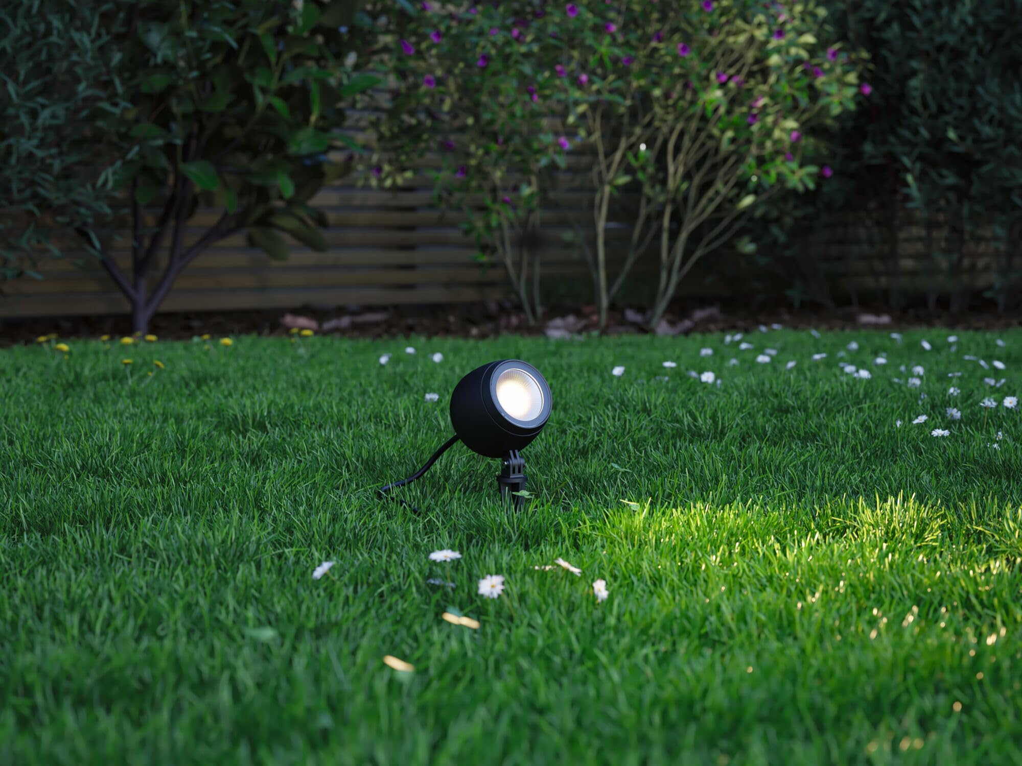 Paulmann 94769 Plug & Shine Projecteur de jardin LED Kikolo Smart Home Zigbee IP65 6,2W 400lm gradable 261mm Anthr. plast./Alu 3000-6500K RGBW+