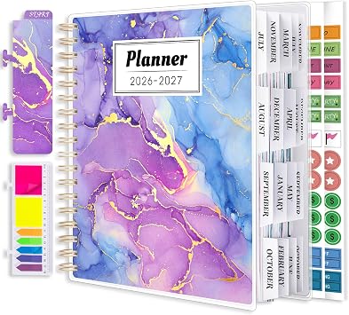 Planner 2026-2027, 18 Months Academic Daily Weekly Monthly Calendar Planner