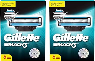 Gillette Mach 3 Shaving Blades- Men, Pack Of 12 (Cartridges) Price In India