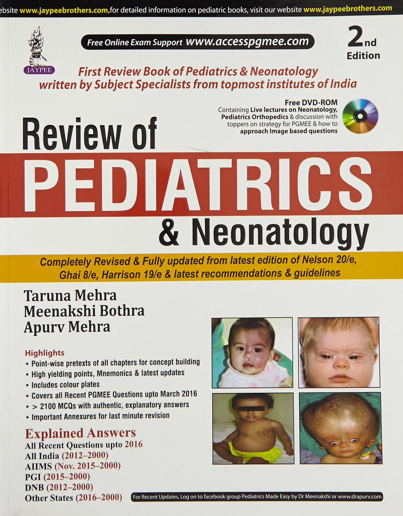 Review Of Pediatrics & Neonatology With Dvd-Rom (PGMEE) Paperback – 1 January 2016