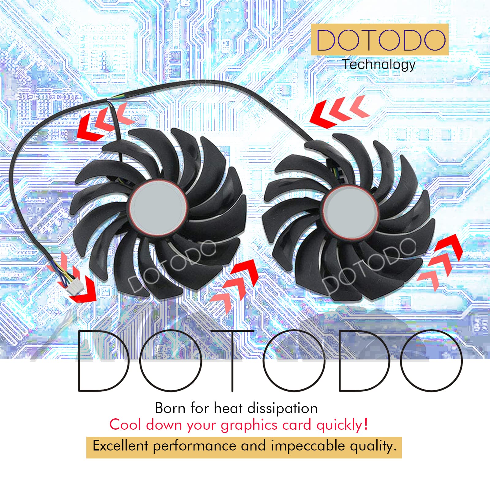 Ventilateur de refroidissement 95 mm PLD10010S12HH DC12 V 0,40 A pour MIS RX470 570 480 580 GTX1080Ti 1080 1070 1060