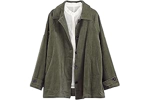 Women's Fashionable Corduroy Swing Jacket