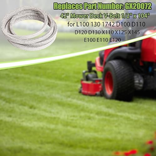 Miniatura 7 de Correa de cubierta de cortacésped GX20072 GY20570 para cortacésped John Deere