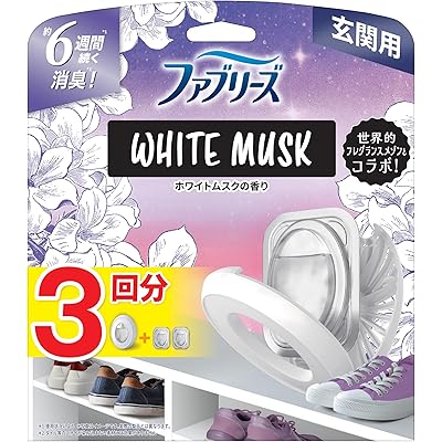 ファブリーズ 消臭芳香剤 玄関用 ホワイトムスクの香り 詰め替え入り本体ケース 7mL+詰め替え 7mL×2個