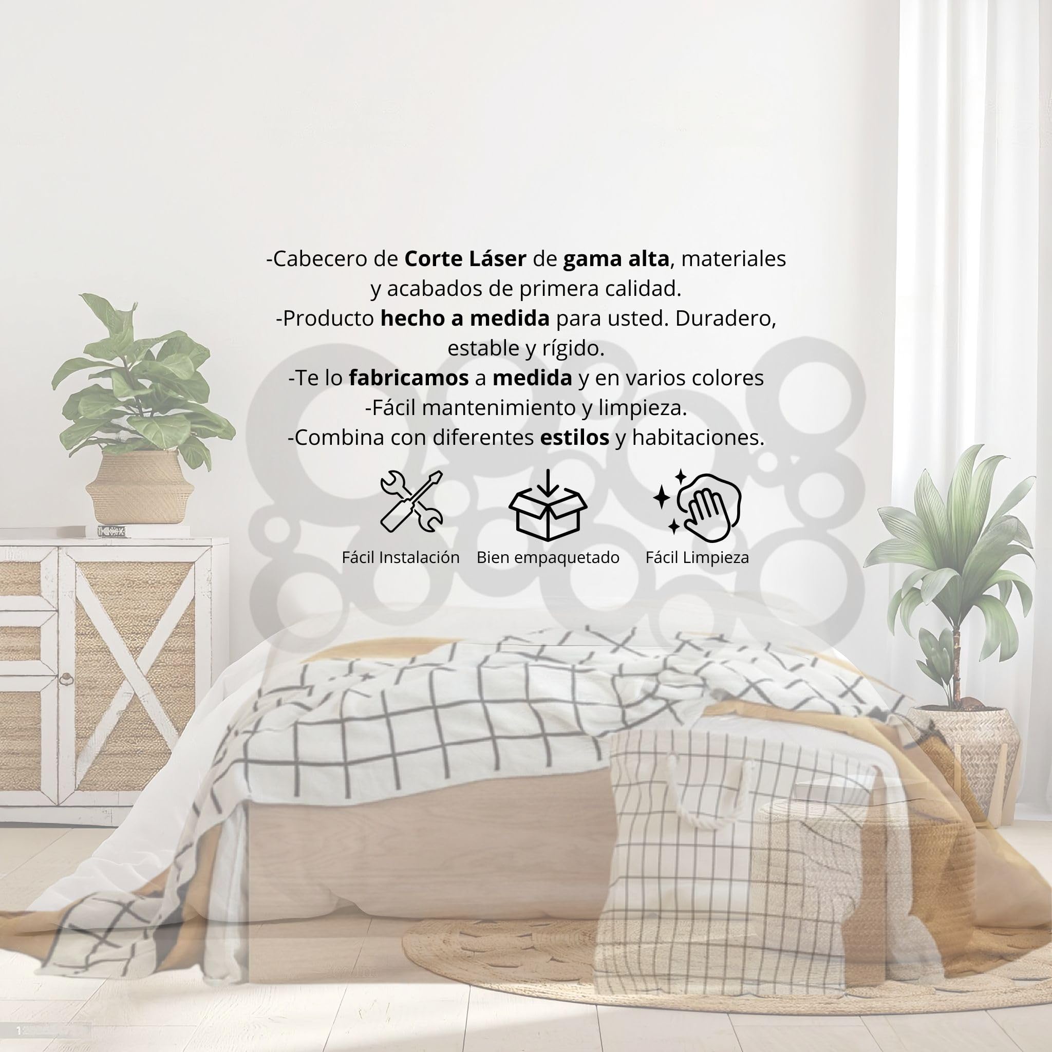 El Herrero Cabecero de Forja Corte Láser Marina | Cabezal para Cama de Matrimonio e Individual | Producto Artesanal de España