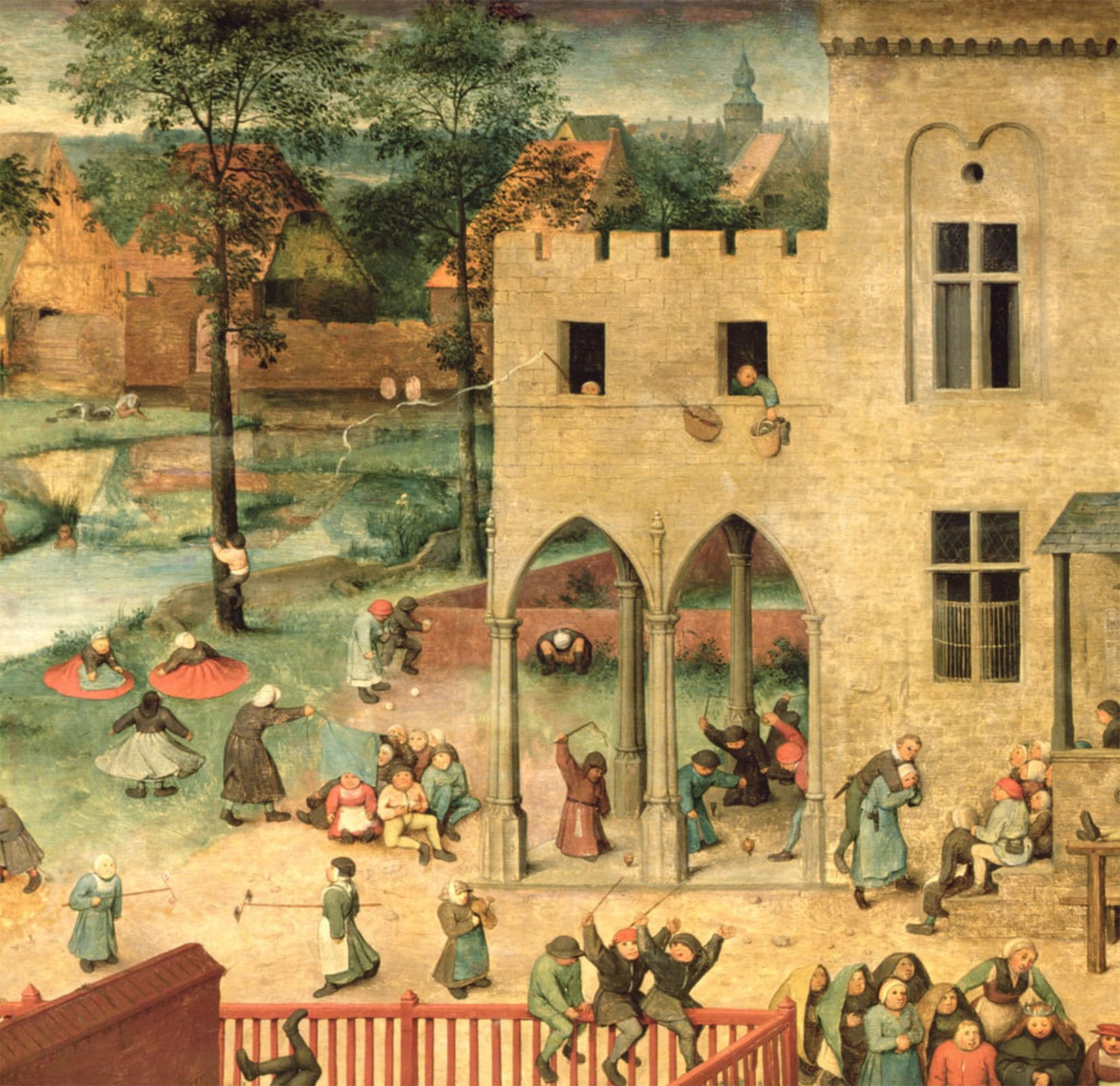 HRJUBWREE Vintage Poster Photo Wall Print Mural Artwork Children's by Pieter Bruegel the Elder Art Prints Painting for Home Decor 60x90cm