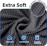 Ystyle Stretch Sofa Cover 3 Seater, Super Soft Sofa Slipcovers With Armrests, Non Slip Couch Covers For Living Room, Machine Washable Settee Covers, Sofa Protectors From Pets, Light Grey - 4