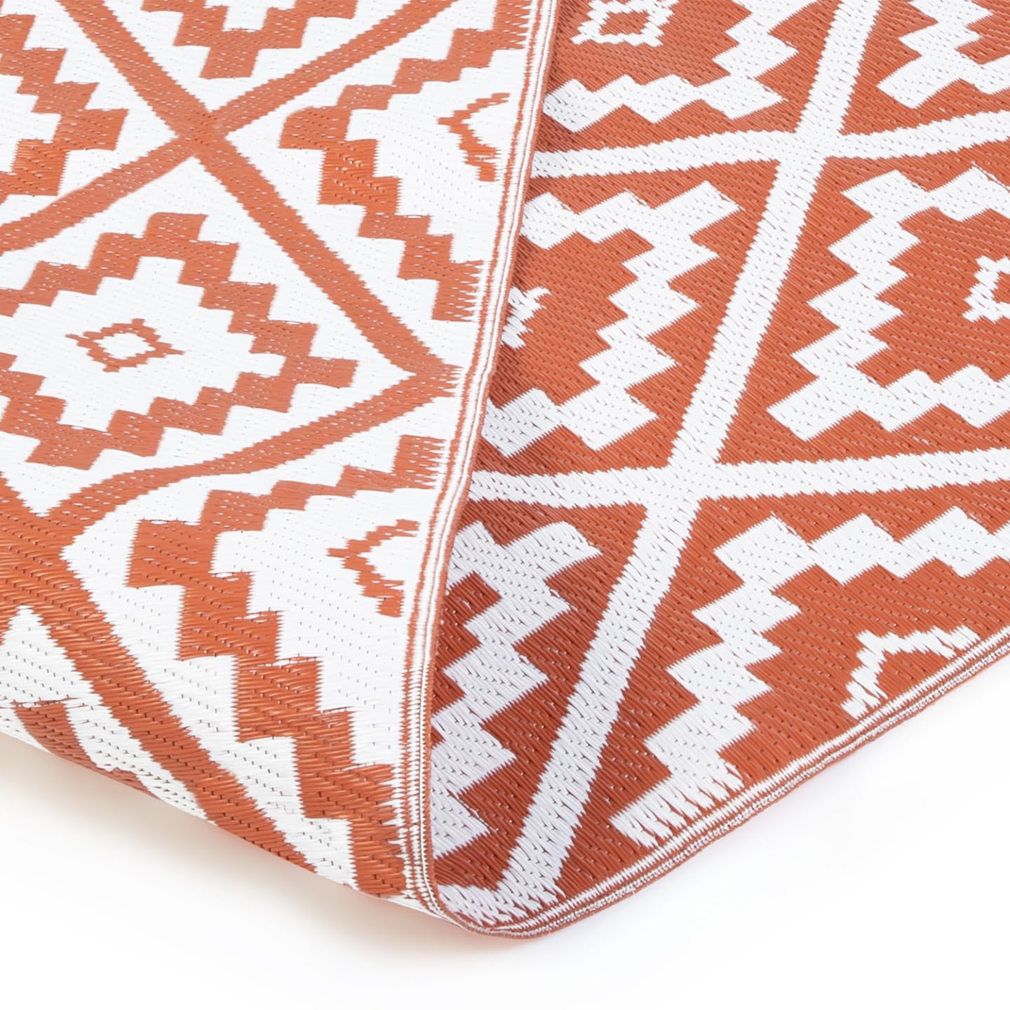 IDMarket - Tapis extérieur Bahamas Terracotta 270 x 370 CM