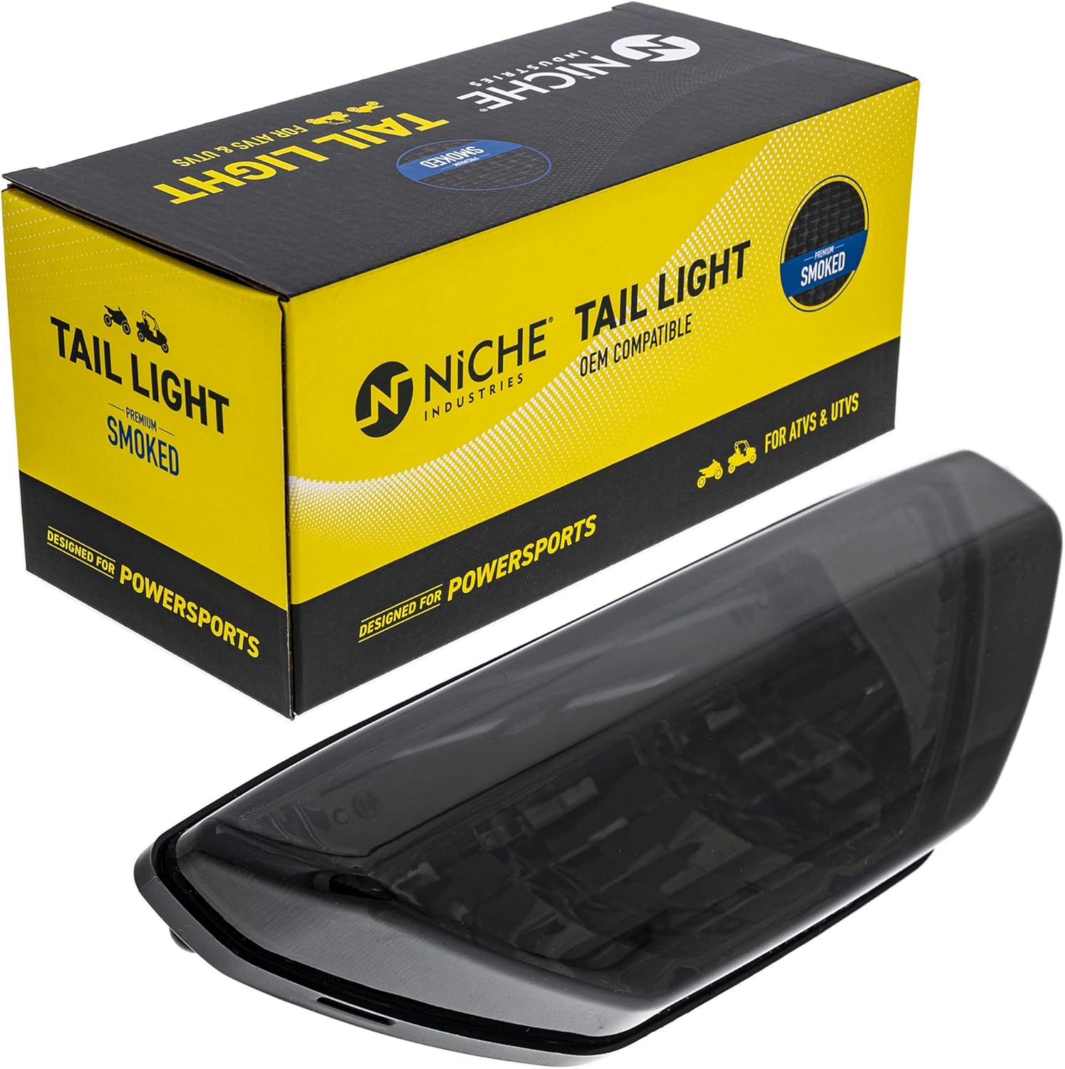 NICHE Brake Tail Light Smoke for Honda Pioneer Foreman Rubicon 500 Sportrax 400 Recon 250 Big Red 700 33700-HN1-A71