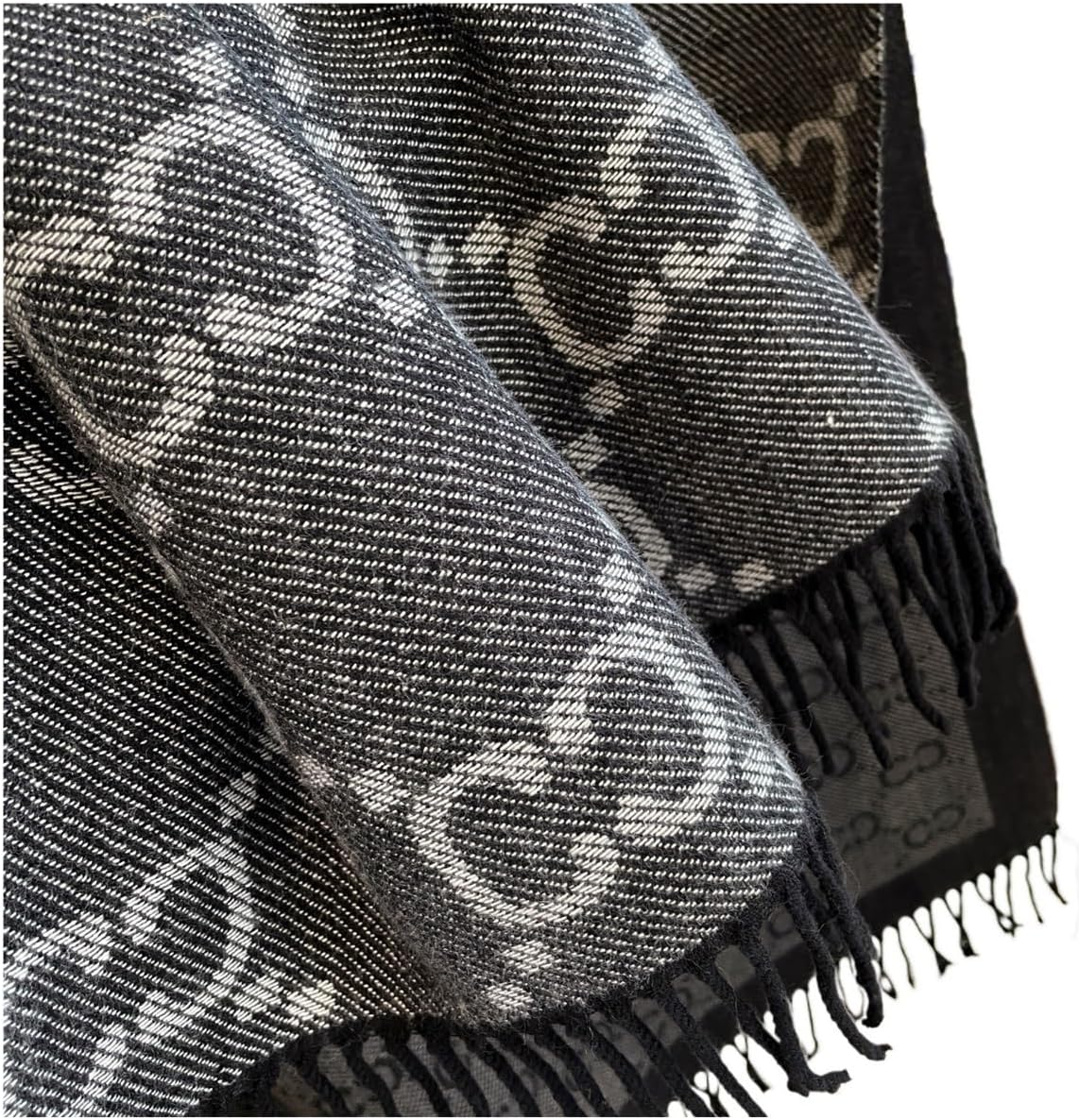 Winter Two-Sided Long Fringe Scarves Women Thicken Wrap Shawl Ladies Warm Scarf