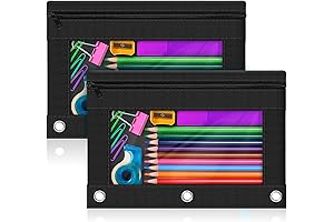 3-Ring Pencil Pouch, Ample Space for all Your School Supplies