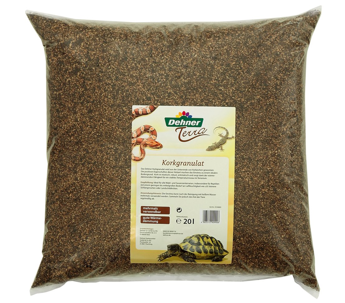 Dehner Terra - Biancheria da Letto per rettili in Sughero, 20 l