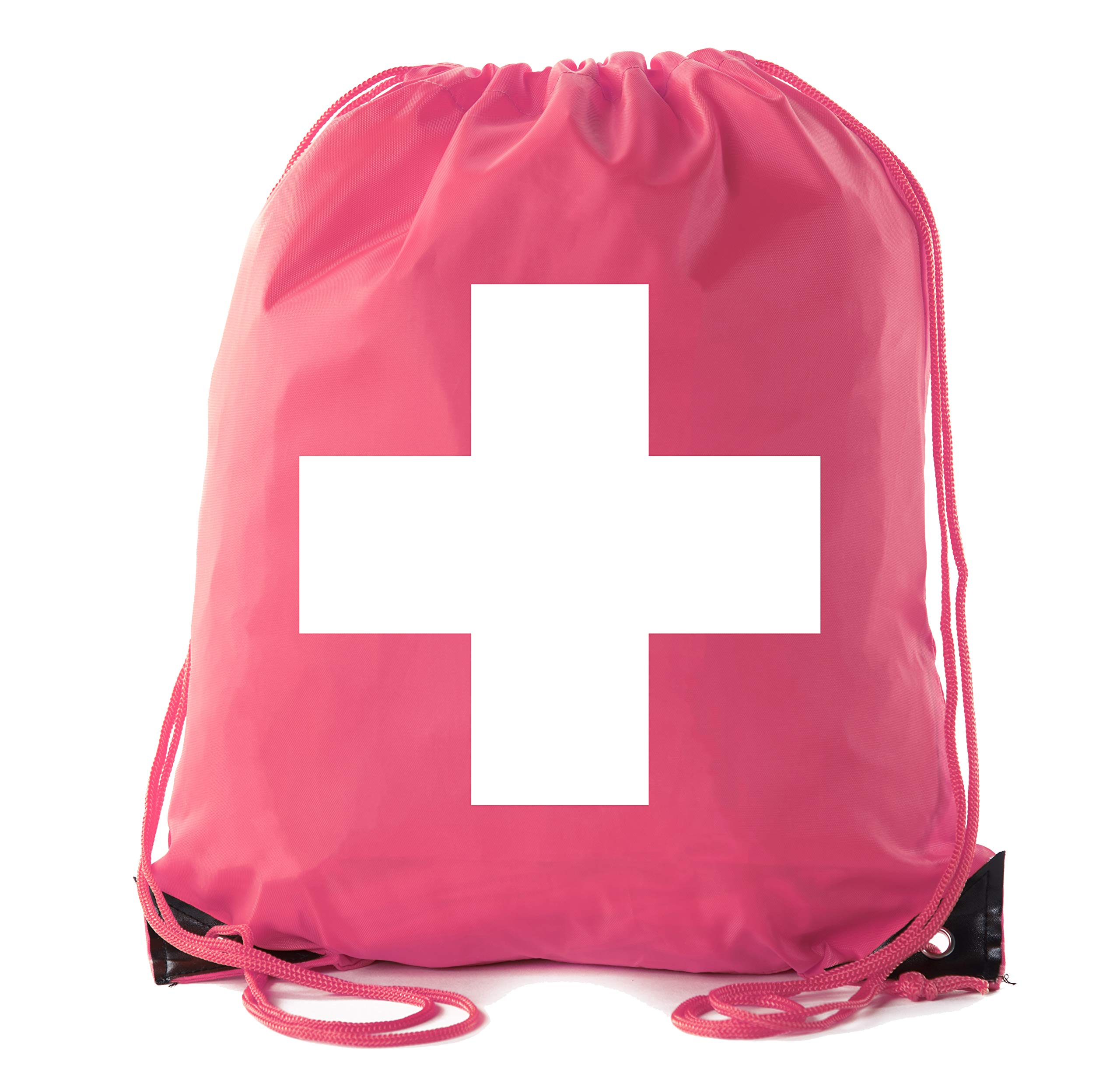 Mato &amp; Hash First Aid Backpack Drawstring Medical Bag for Emergencies or Epi Pen &amp; Medicine - 3PK Pink CA2500FirstAid S5