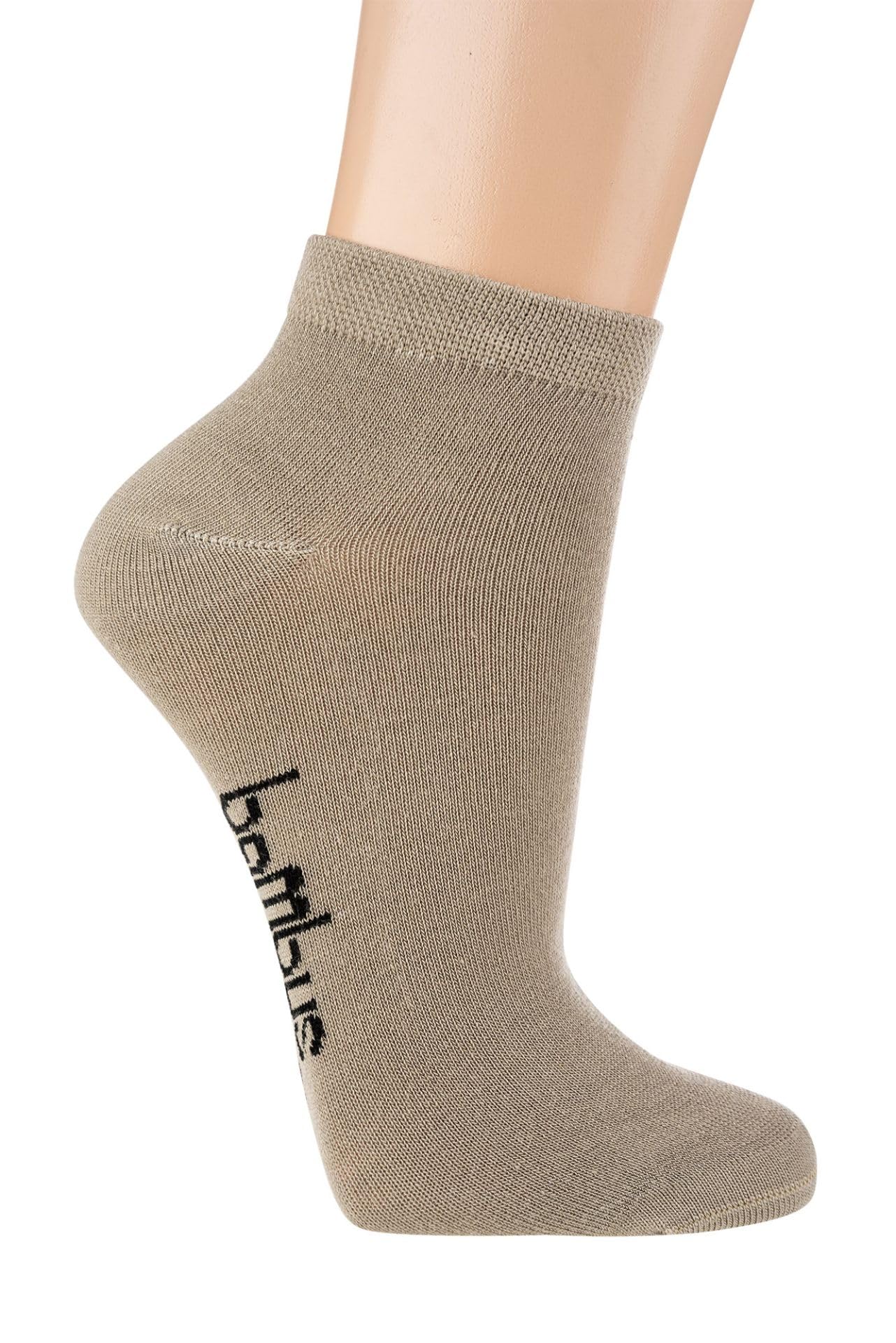 BestSale247 bambusowe skarpetki typu sneaker, damskie i męskie, bez szwu, ze wzmocnionymi palcami i piętą, skarpetki uniseks, czarno-białe, 6 lub 12 par, rozmiar. 35-38 do 47-50