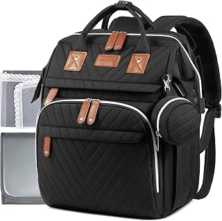 LOVEVOOK Backpack Diaper Bag, Spacious Multifunction Diaper Bag with Changing Pad for Boys Girls, Travel Baby Bag with USB Charging Port, Perfect New Mom Gifts, Waterproof and Durable